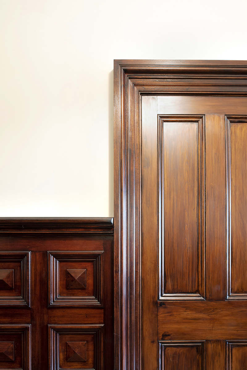 Heritage timber doors, architraves and panelling at Mosspennoch House